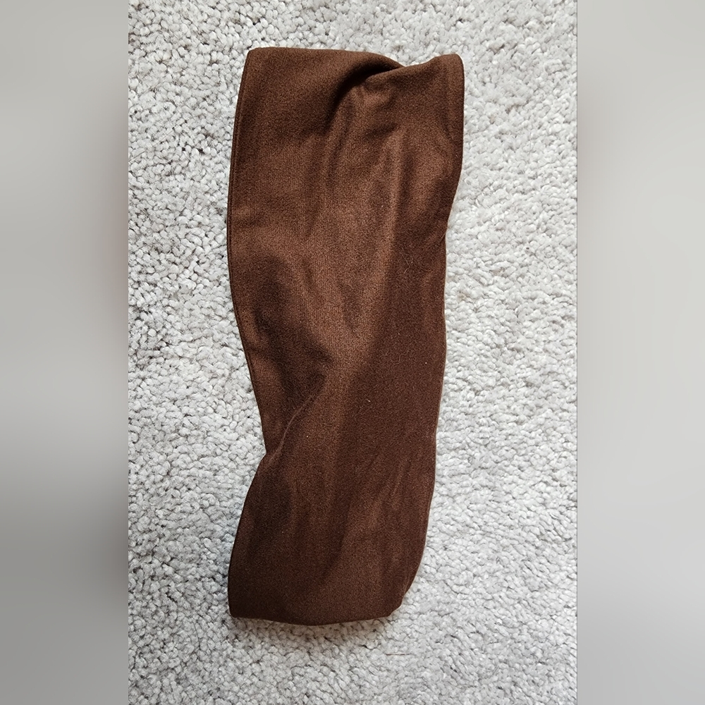Brown Wide Tie Headband - Picture 2 of 2